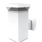 RAB WBLED18YW 18W LED Square Wall Scone, 3000K Color Temperature (Warm), No Photocell, White Finish