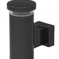RAB WBLEDR18 18W LED Round Wall Scone, 5100K Color Temperature (Cool), No Photocell, Bronze Finish