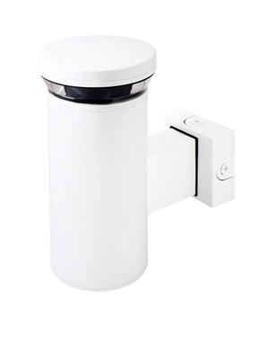 RAB WBLEDR18W/PCS2 18W LED Round Wall Scone, 5100K Color Temperature (Cool), 277V Swivel Photocell, White Finish