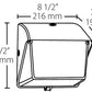 RAB WP1LED30YW LED 30W WP1 Wallpack, No Photocell, 3000K (Warm), 2810 Lumens, 82 CRI, 120-277V, DLC Listed, White Finish