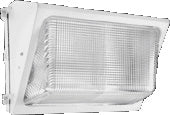 RAB WP2F26W/PC Wallpack Glass Lens 26W Compact Fluorescent (CFL) Lamp 120V-277V White Color with Photocontrol