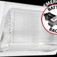 RAB WP2F32W/E1 Emergency Backup Wallpack Glass Lens 32W Compact Fluorescent (CFL) Lamp 120V-277V White Color Wired for 120V