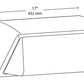 RAB WP3LED93L-750U/MVS 65W WP3LED Wallpack, 9300 Lumens, 70 CRI, 120-277V, Microwave Sensor, Bronze