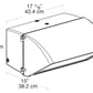 RAB WP4CSC400/480 Wallpack Cutoff 400W High Pressure Sodium Lamp 480V Bronze Color