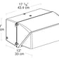 RAB WP4SC400QT/PC2 Wallpack Glass Lens 400W High Pressure Sodium Lamp 120V-277V Bronze Color with 277V Photocontrol