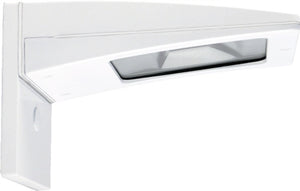 RAB WPLED10SDCW 10W Low Voltage Solar LED Wallpack, 5000K (Cool), No Photocell, 547 Lumens, 92 CRI, 12V-24V, Not DLC Listed, White Finish
