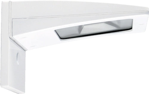 RAB WPLED10SDCW 10W Low Voltage Solar LED Wallpack, 5000K (Cool), No Photocell, 547 Lumens, 92 CRI, 12V-24V, Not DLC Listed, White Finish