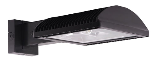 RAB WPLED2T105N 105W Full Cutoff LED Wallpack, Type II Light Distribution, Wall Mount, No Photocell, 4000K (Neutral), 8377 Lumens, 82 CRI, 120V-277V, Standard Operation, Not DLC Listed, Bronze Finish