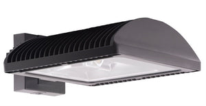 RAB WPLED2T50FX 50W Full Cutoff LED Wallpack, Type II Distribution, Flat Wall Mount, No Photocell, 5000K (Cool), 5329 Lumens, 67 CRI, 120-277V, Standard Operation, DLC Listed, Bronze Finish
