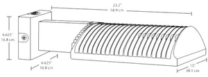 RAB WPLED3T50N/PCS 50W Full Cutoff LED Wallpack, Type III Distribution, Wall Mount, 120V Swivel Photocell, 4000K (Neutral), 4134 Lumens, 81 CRI, 120V, Standard Operation, DLC Listed, Bronze Finish