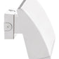 RAB WPLED80NW/PCS 80W LED Standard Wallpack, 4000K Color Temperature (Neutral), with 120V Swivel Photocell, White Finish