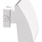 RAB WPLEDC80W/PCS 80W LED Cutoff Wallpack, 5000K Color Temperature (Cool), with 120V Swivel Photocell, White Finish