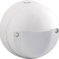 RAB WPLEDR5YW/PCS 5W Round LED Wallpack, 3000K (Warm), 120V Swivel Photocell, 133 Lumens, 88 CRI, 120V, Not DLC Listed, White Finish