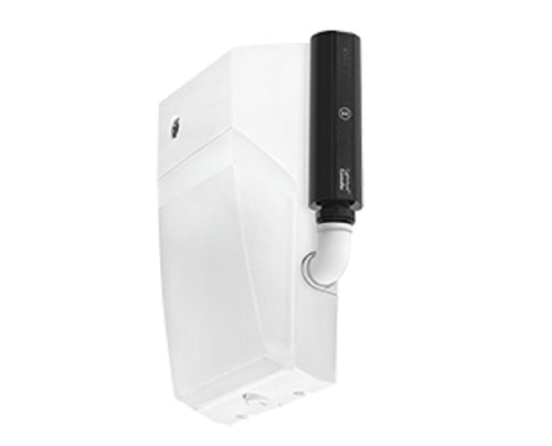 RAB WPTLED40NW/D10/PC2/LC 40W LED Tallpack, 4000K Color Temperature, 120-277V Photocell, Lightcloud Controller, White Finish