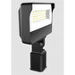RAB X34-100LSF-830/U 87W LED Floodlight, 11000 Lumens, 3000K Color Temperature, 80CRI, Slipfitter 120-277V, Dimming, Bronze