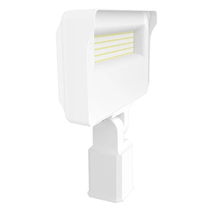 RAB X34-100LSFW/U 87W LED Floodlight, 11000 Lumens, 5000K Color Temperature, 80CRI, Slipfitter 120-277V, Dimming, White