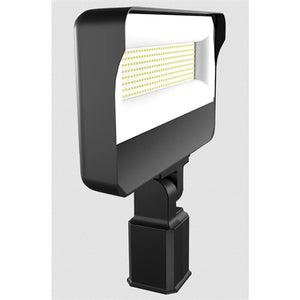 RAB X34-150LSF/U 130W LED Floodlight, 18000 Lumens, 5000K Color Temperature, 80CRI, Slipfitter 120-277V, Dimming, Bronze
