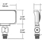 RAB X34-16L/120 15W LED Floodlight, 1735 Lumens, Knuckle Mount, 120V, 5000K Color Temperature, 80 CRI, Bronze