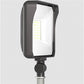RAB X34-65L-830/277 64W LED Floodlight, 7250 Lumens, Knuckle Mount, 277V, 3000K Color Temperature, 80 CRI, Bronze