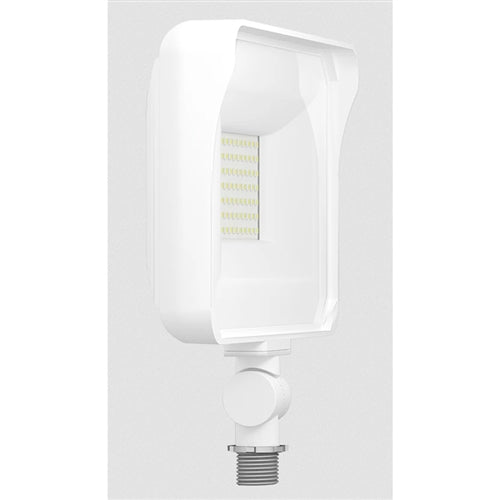 RAB X34-65L-830W/277 64W LED Floodlight, 7250 Lumens, Knuckle Mount, 277V, 3000K Color Temperature, 80 CRI, White