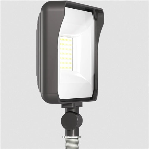 RAB X34-65L-840/277 64W LED Floodlight, 7250 Lumens, Knuckle Mount, 4000K Color Temperature, 277V, Bronze