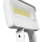 RAB X34LTW LED Floodlight, 90W/80W/70W Selectable, 3000/4000/5000K CCT Selectable, Trunnion Mount, White