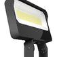 RAB X34XLT 130/110/95W LED Floodlight, 14615-20065 lumens, Trunnion Mount, 3000K/4000K/5000K Color Temperature, 120/277V, Bronze