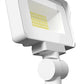 RAB X34XSW 16/13/10W LED Floodlight, 1468-2353 Lumens, Knuckle Mount, 3000K/4000K/5000K Color Temperature, 120/277V, White