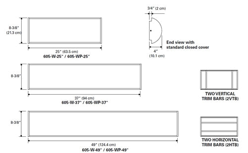 Shaper 605-25-W-L3/827-UNV-MW LED Wall Sconce, 25", Interior Wall, 80 CRI, 2700K, 120-277V, Matte White