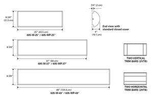 Shaper 605-25-W-L3/830-UNV-MW LED Wall Sconce, 25", Interior Wall, 80 CRI, 3000K, 120-277V, Matte White