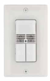 Square D Schneider Electric SLSDWD1277UW 120/277 VAC Wall Switch Occupancy Sensor with Dual-Circuit Dual Technology White Color