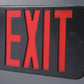 Sure Lites APX6RBK Thermoplastic LED Exit and Emergency Light, AC Only, No Battery, Red Letters, Black Housing