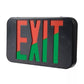 Sure Lites APX6RGBK LED Exit Sign Thermoplastic Housing with Selectable Red or Green Faces, AC Only, Black Housing