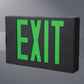 Sure Lites APX7GBK Thermoplastic LED Exit and Emergency Light, Nickel Cadmium Battery, Green Letters, Black Housing