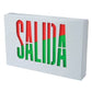 Sure Lites APX7RGSAL All-Pro LED Exit Sign with SALIDA Face, Red Green Selectable, AC Only, White Finish