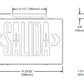 Sure Lites APX7RGSAL All-Pro LED Exit Sign with SALIDA Face, Red Green Selectable, AC Only, White Finish