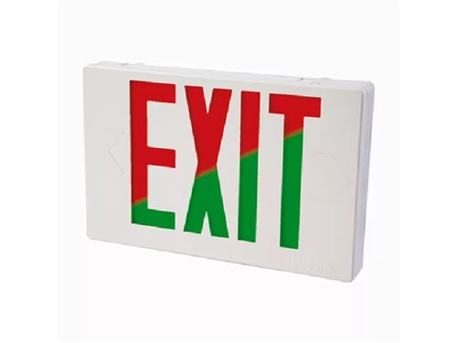 Sure Lites APXH7RG2 All-Pro Exit, Red Green Selectable, Nickel Cadmium Battery Backup, Remote Capacity, White Finish