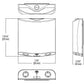 Sure Lites ATLELDWA100BZSD Architectural LED Emergency Light, Wet Location, 0 to 40 Degree Celcius, 100 Lumens Coverage, Bronze, Self-Diagnostics