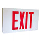 Sure Lites CX72SD Surface Mount LED Exit and Emergency Light, AC Powered with Battery Back Up, Double Face, Brushed Aluminum Housing, Self-Diagnostics