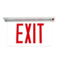 Sure Lites EUR60R LED Edge Lit Exit Sign, Recessed Mount, AC Only, Universal Face, Red Letter, Anodized Aluminum