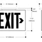 Sure Lites LPX7SD Self-Powered LED Commercial Exit, Single and Double Face, White Housing Self-Diagnostics