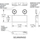 Sure Lites SELM60R4SD 4W LED Emergency Light, Metal Housing, 60 Feet Spacing, Adjustable Optic with Self Diagnostics