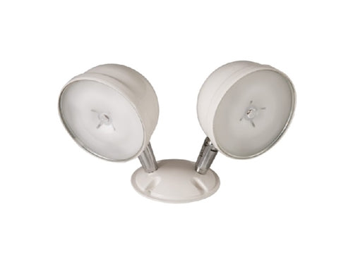 Sure Lites SRM25DBK Remode LED Emergency Light, Aluminum, 25 Feet Coverage, Double Heads, Black