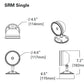 Sure Lites SRM30GY Remode LED Emergency Light, Aluminum, 30 Feet Coverage, Grey