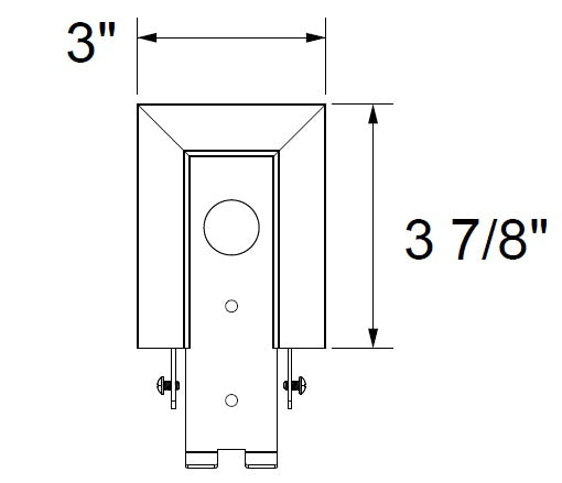 Juno TR38D WH Drywall/Rigid Ceiling End Feed Housing, White Color