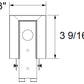 Juno TR38T BL T-Bar Ceiling End Feed Housing, Black Color