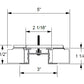Juno TREC2 TB 8FT BL Trac Lighting 8 ft Track, Trac Master and Trac Lites Track System, T-Bar Ceiling, Black Color