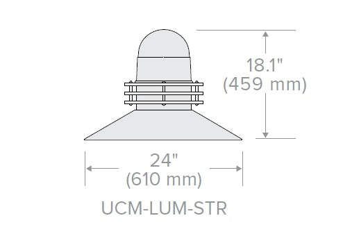 Current UCM2-LK-STR-36L-615-3K7-3-CL-DBS-SF-UNV Universe Meidum Upgrade Kit, Straight Hood, 36 LED, 615mA, 72W, 3900-9300 Lumens, 3000K, 70 CRI, Type III Distribution, Clear Lens, Single Fuse, 120-277V, Dark Bronze Gloss Smooth