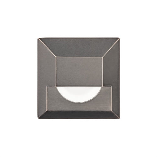 WAC Lighting 2061-27BS 2" Inground Square Step Light, 2700K Color Temperature, 85 CRI, Bronzed Stainless Steel