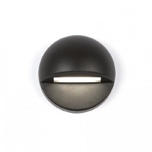 WAC Lighting 3011-30BK Deck and Patio Circle LED Light, 3000K Color Temperature, 90 CRI, Black on Aluminum